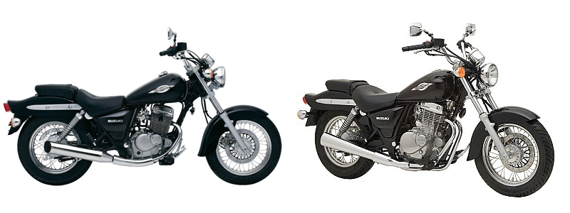 Suzuki Marauder de 125 cc y de 250 cc.